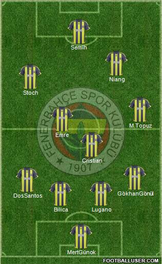 Fenerbahçe SK Formation 2010