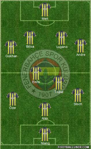 Fenerbahçe SK Formation 2010