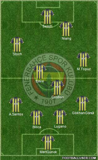 Fenerbahçe SK Formation 2010