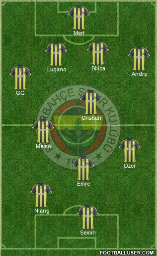 Fenerbahçe SK Formation 2010