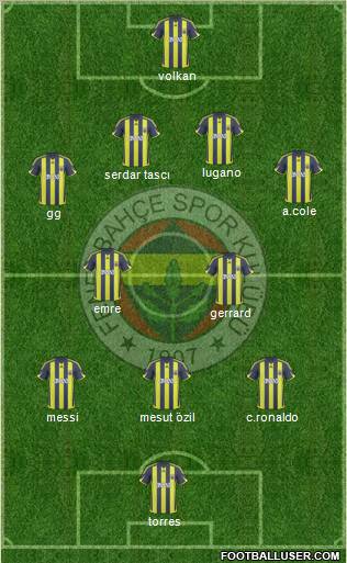 Fenerbahçe SK Formation 2010