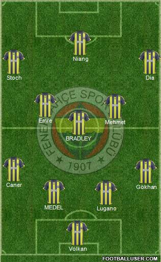 Fenerbahçe SK Formation 2010