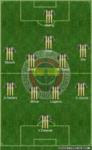 Fenerbahçe SK Formation 2010