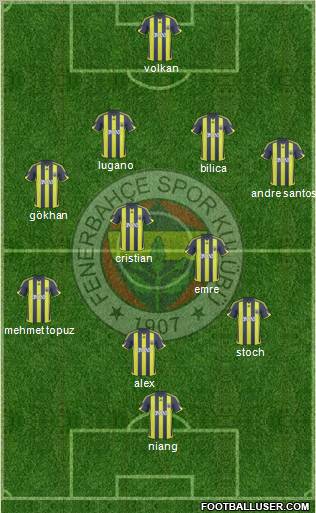 Fenerbahçe SK Formation 2010