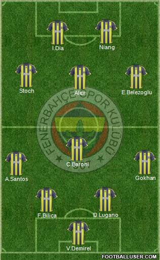 Fenerbahçe SK Formation 2010