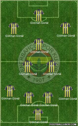 Fenerbahçe SK Formation 2010