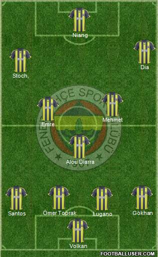 Fenerbahçe SK Formation 2010