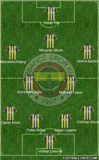 Fenerbahçe SK Formation 2010