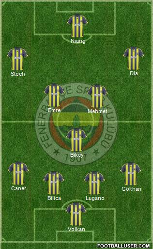 Fenerbahçe SK Formation 2010