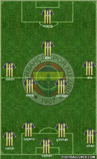 Fenerbahçe SK Formation 2010