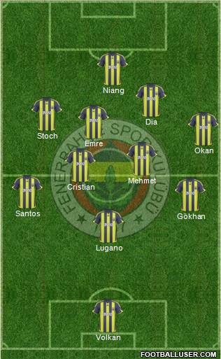 Fenerbahçe SK Formation 2010