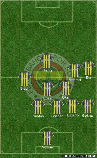 Fenerbahçe SK Formation 2010