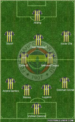 Fenerbahçe SK Formation 2010