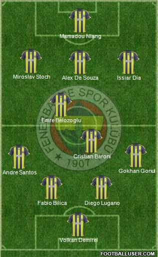 Fenerbahçe SK Formation 2010