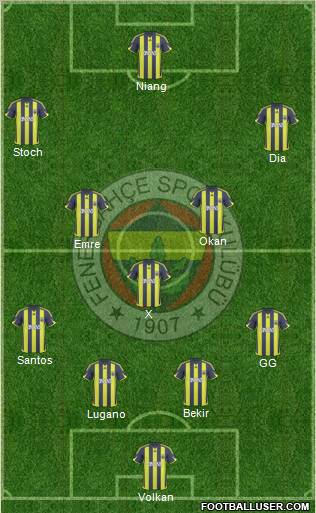 Fenerbahçe SK Formation 2010