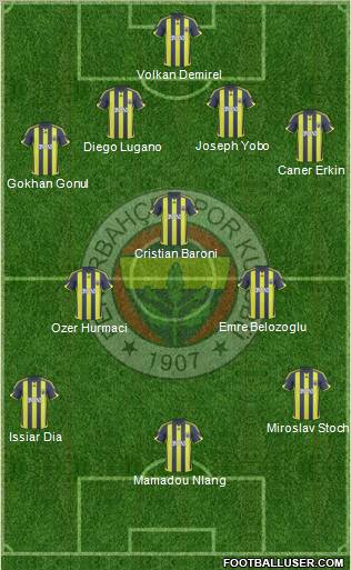 Fenerbahçe SK Formation 2010