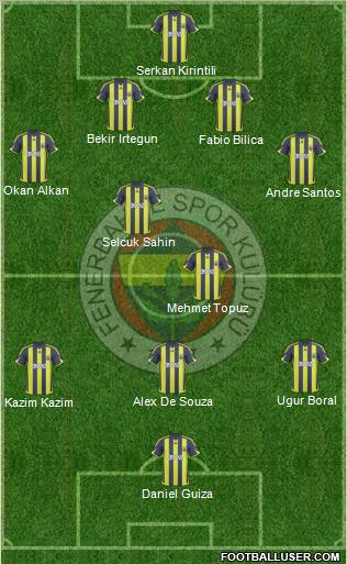 Fenerbahçe SK Formation 2010