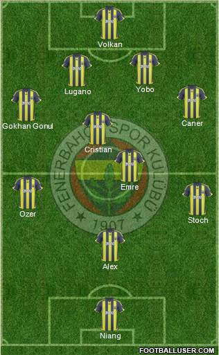 Fenerbahçe SK Formation 2010