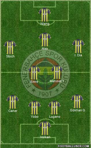 Fenerbahçe SK Formation 2010