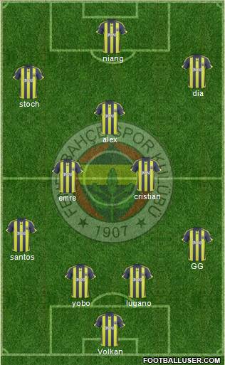 Fenerbahçe SK Formation 2010