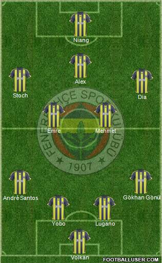 Fenerbahçe SK Formation 2010