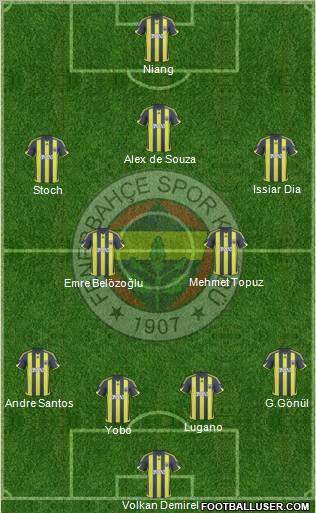 Fenerbahçe SK Formation 2010