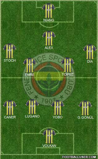 Fenerbahçe SK Formation 2010