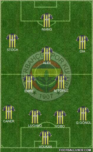 Fenerbahçe SK Formation 2010