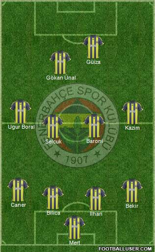 Fenerbahçe SK Formation 2010