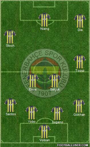 Fenerbahçe SK Formation 2010