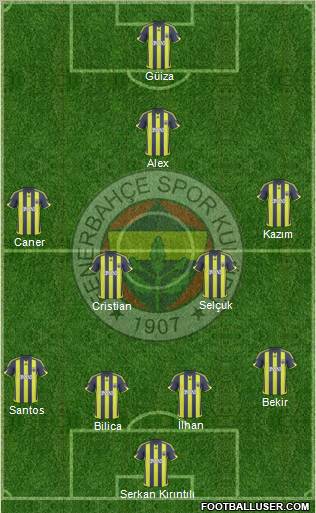 Fenerbahçe SK Formation 2010