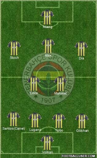 Fenerbahçe SK Formation 2010