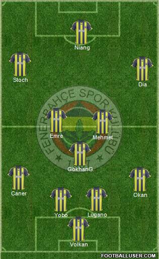 Fenerbahçe SK Formation 2010