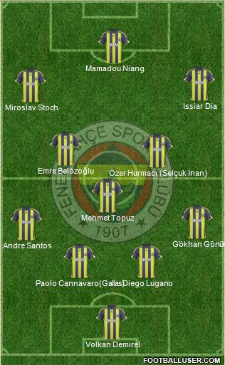 Fenerbahçe SK Formation 2010