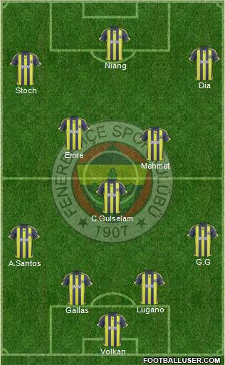 Fenerbahçe SK Formation 2010