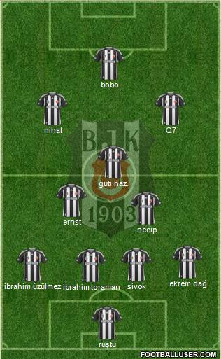 Besiktas JK Formation 2010