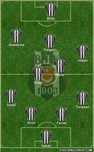 Besiktas JK Formation 2010