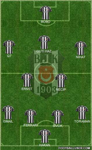 Besiktas JK Formation 2010