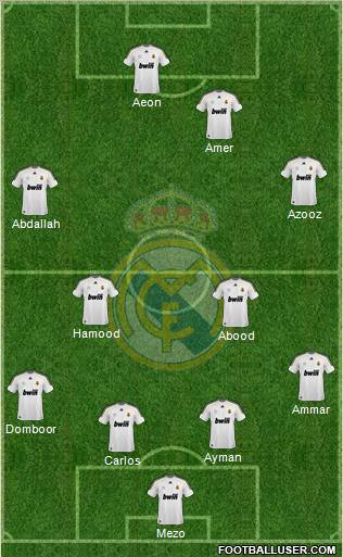 Real Madrid C.F. Formation 2010