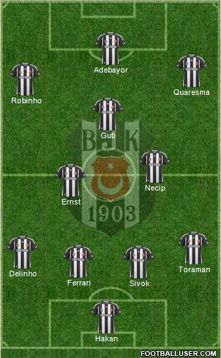 Besiktas JK Formation 2010