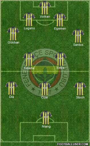 Fenerbahçe SK Formation 2010