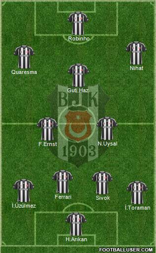 Besiktas JK Formation 2010