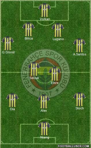 Fenerbahçe SK Formation 2010