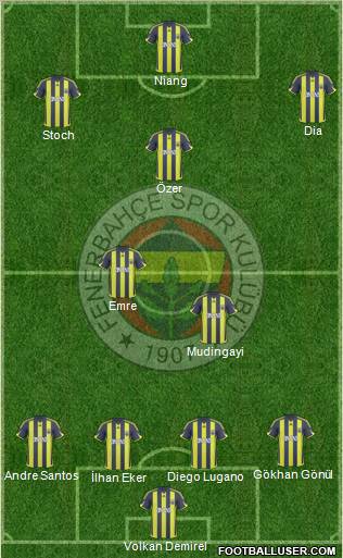 Fenerbahçe SK Formation 2010