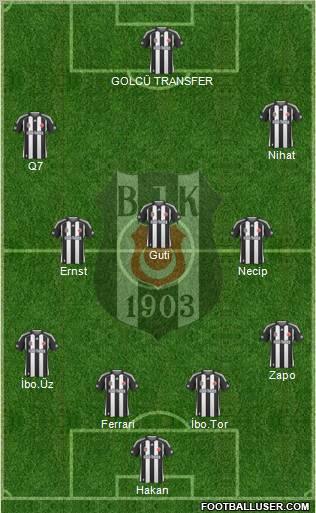 Besiktas JK Formation 2010