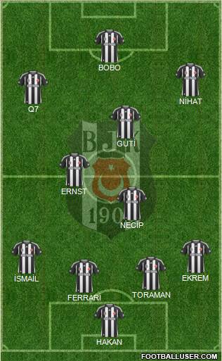 Besiktas JK Formation 2010