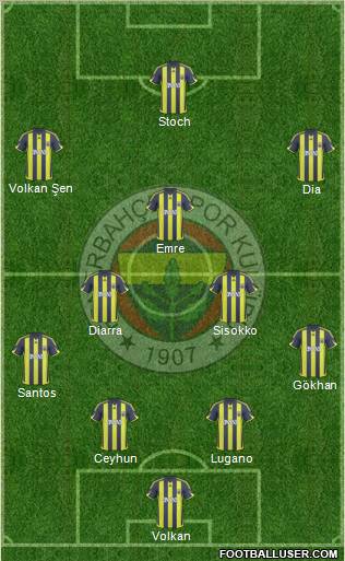 Fenerbahçe SK Formation 2010