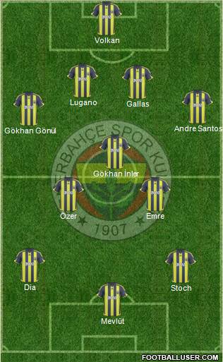 Fenerbahçe SK Formation 2010