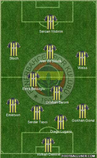 Fenerbahçe SK Formation 2010