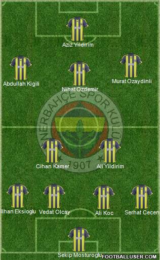 Fenerbahçe SK Formation 2010